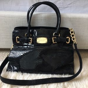 Michael Kors - Black & Gold - Large Leather Purse
